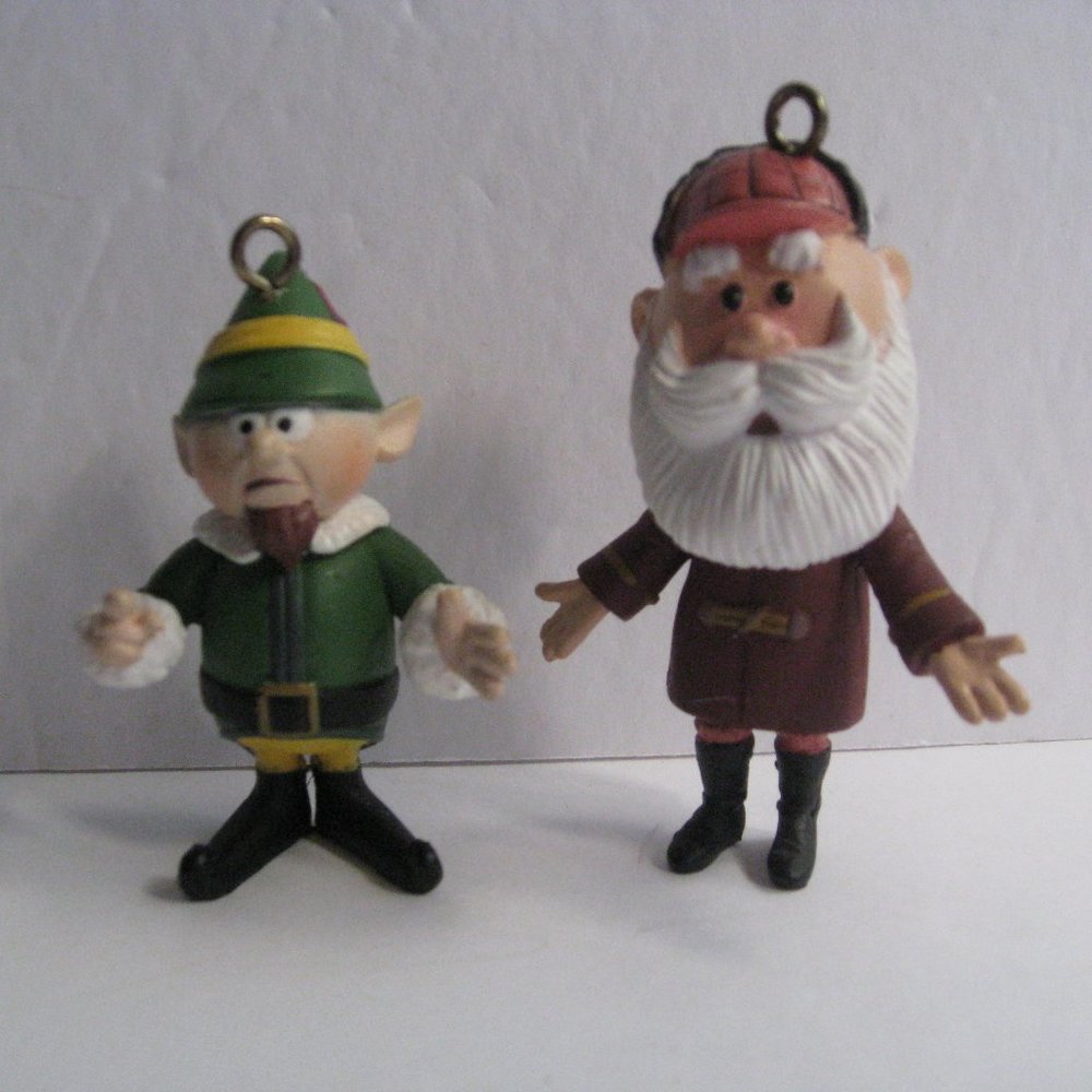 Casual Santa & Forman Elf Figure Ornaments Rudolph Misfit Toys Playing Mantis